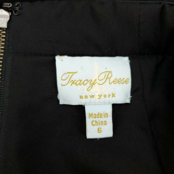 Tracy Reese Womens Black Back Zip Short Wrap Straight And Pencil Skirt Size 6 - Picture 5 of 12